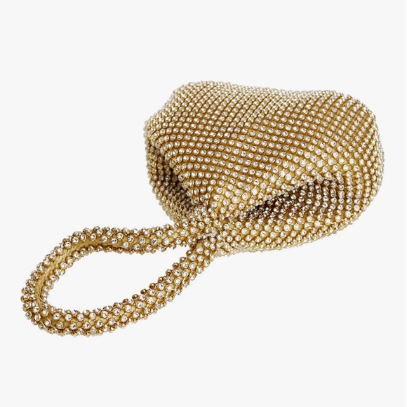 Women's Evening Bags Glitter Rhinestone Triangle Purse - Picture 6 of 7